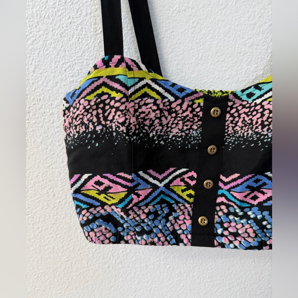 Colorful Aztec Crop Top - Picture 2 of 4